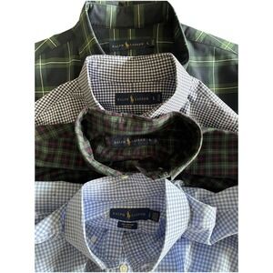 Polo Ralph Lauren Lot 4 Button Down Shirts Mens Large Pony Cotton Preppy Casual
